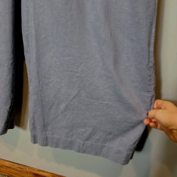 The North Face Hemp Hillrose Jumpsuit Flowy Sz XL Wide Leg Coastal Vacation Blue - Picture 5 of 12